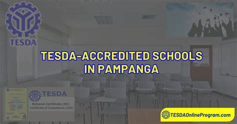 TESDA Accredited Schools Training Courses Offered Pampanga.